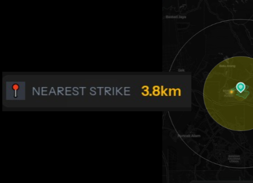 Distance of Nearest Strike